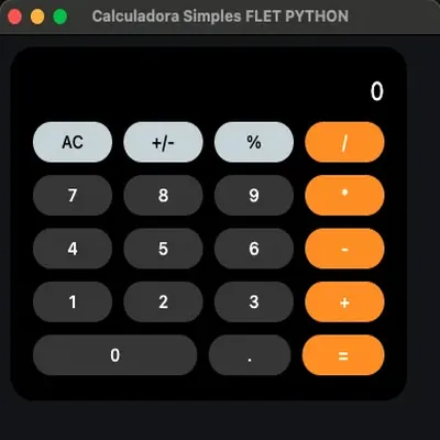 Python calculadora con FLET