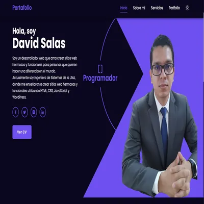 Portafolio de desarrollo web en HTML Y CSS